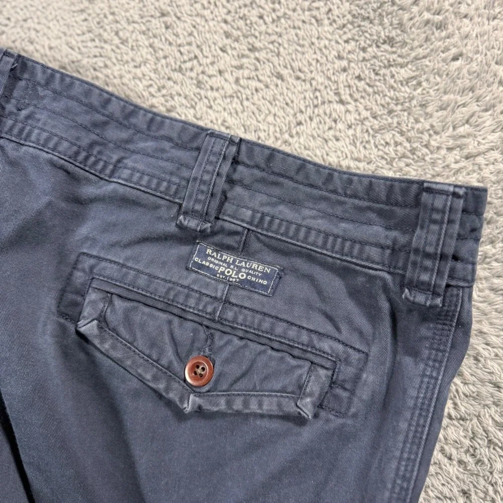 Polo Ralph Lauren Navy Blue Heavy‎ Thick Cargo Shorts Tactical Size 42